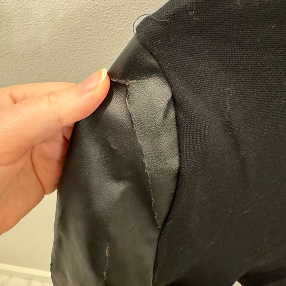 Velvet Multi Material Coat - Picture 4 of 6